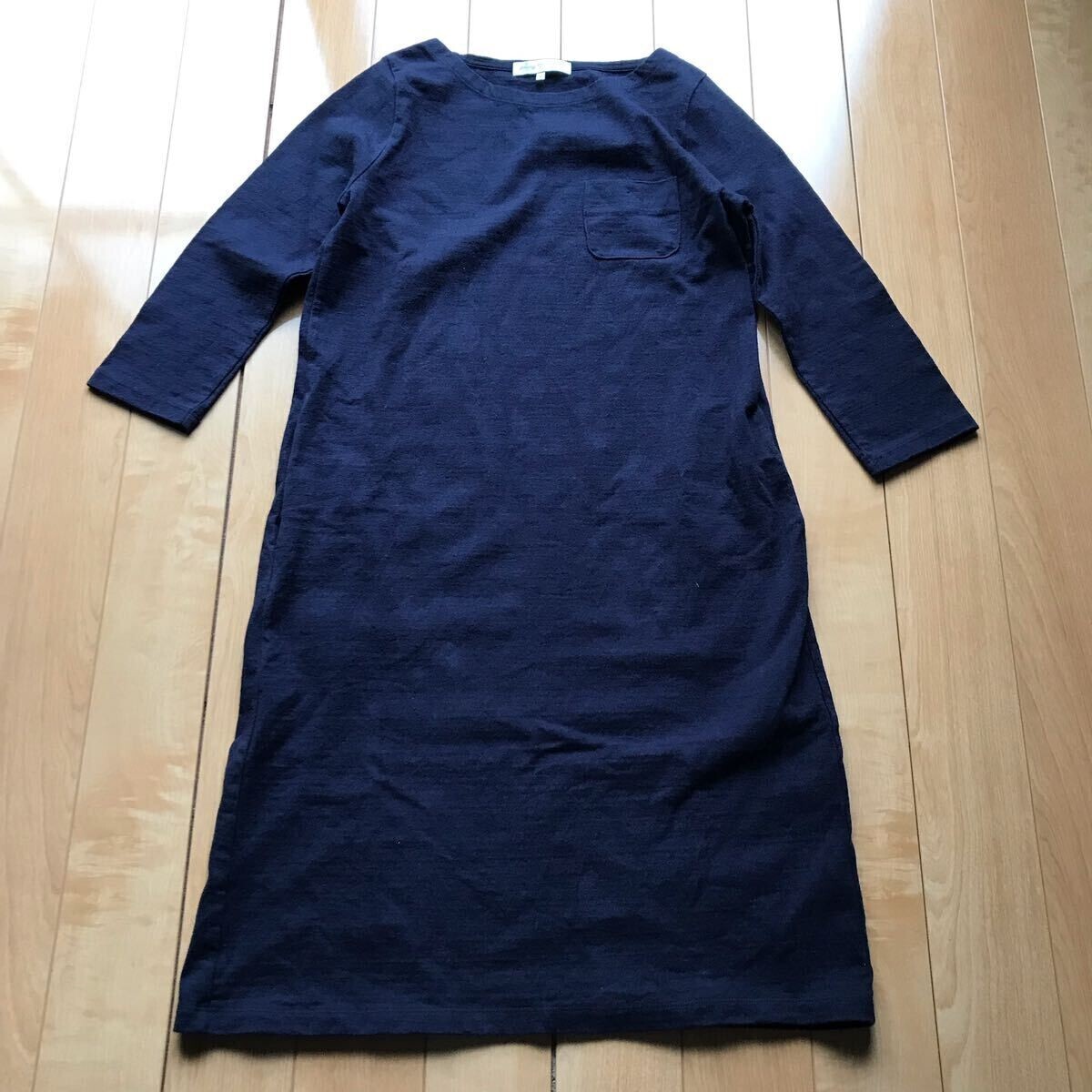 ビーミングバイビームス Tシャツワンピース 064-1-317 レディース M ネイビー拍卖