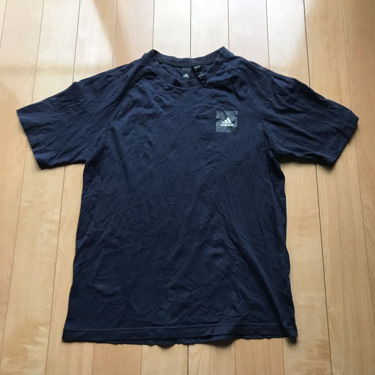 アディダス ロゴTシャツ 126-1-367 メンズ XO ネイビー拍卖