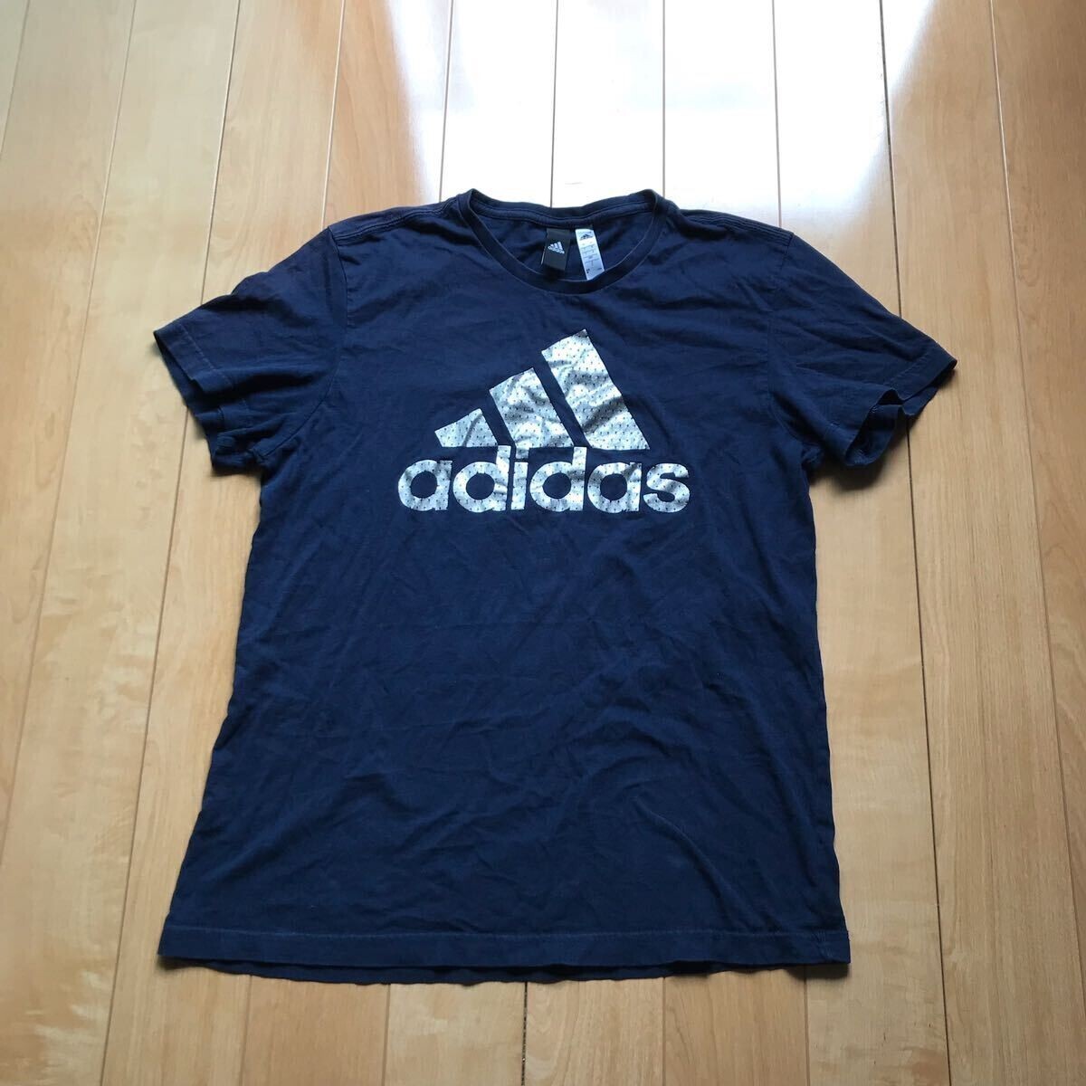 アディダス ロゴTシャツ 543-1-334 ネイビー L拍卖