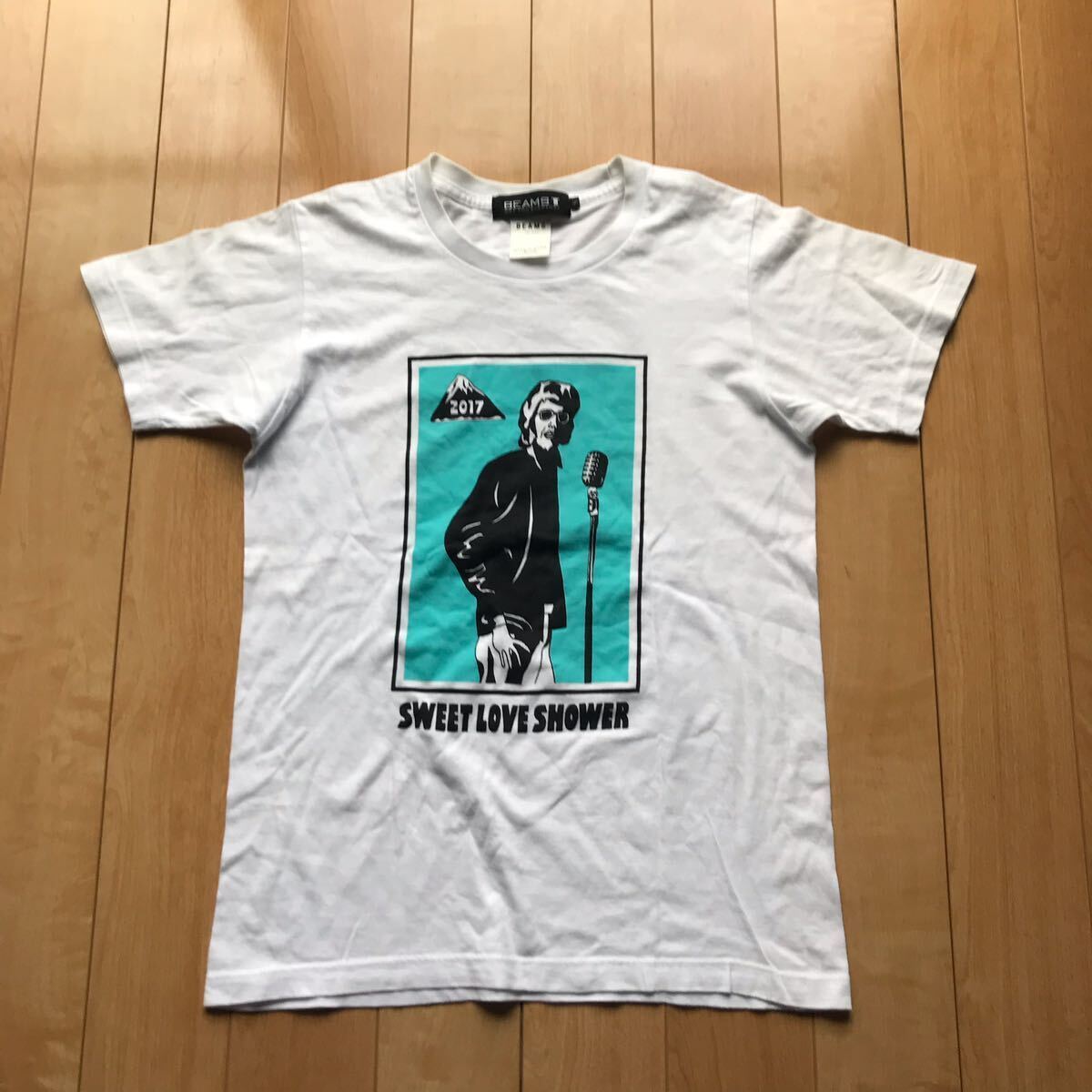 ビームスT×SLS 2017 SWEET LOVE SHOWER Tシャツ 定価3500円+税 122-1-356 メンズ S ホワイト拍卖