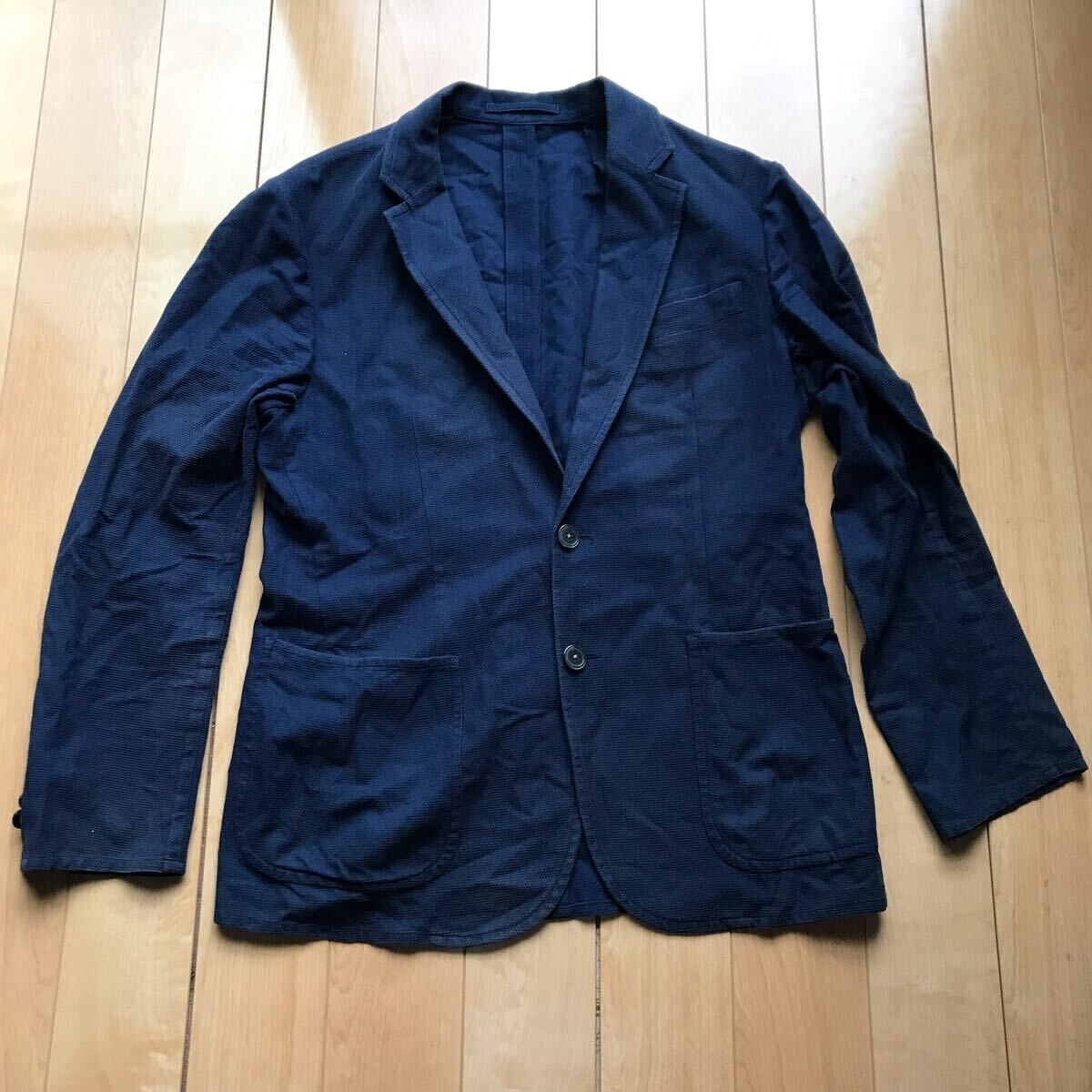 ビームスハート テーラードジャケット 114-1-347 メンズ ネイビー拍卖