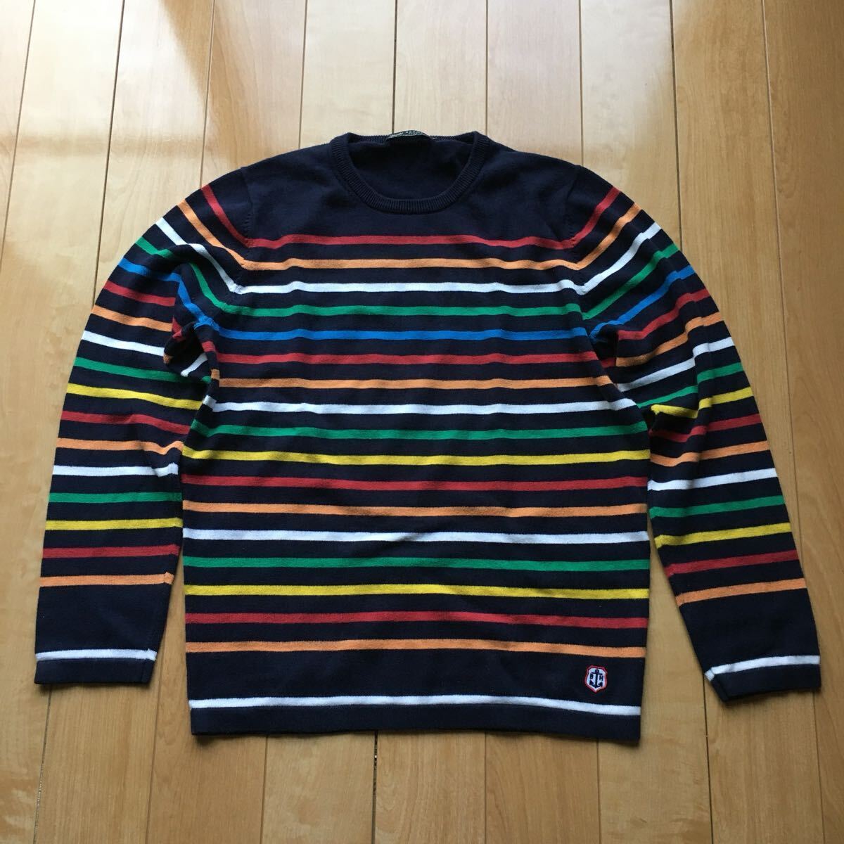 ビームスハート マルチボーダーカットソー 221-1-57 M拍卖