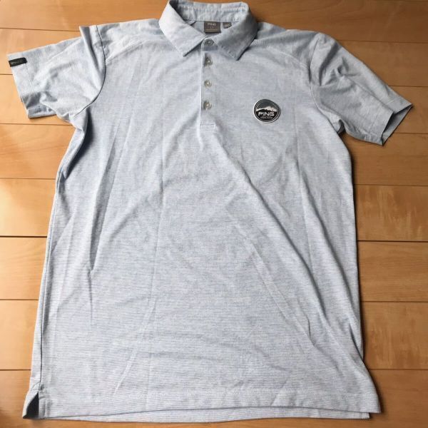 ピン ポロシャツ 095-1-344 メンズ XS グレー ゴルフ拍卖
