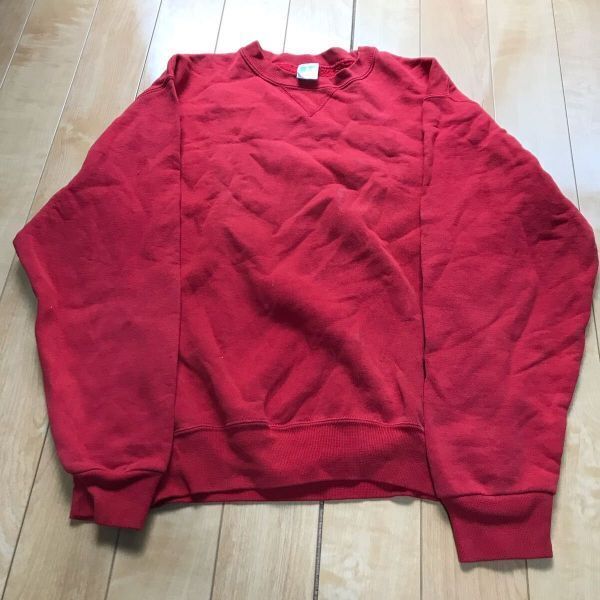 USA製 90年代 ラッセルアスレチック スウェットトレーナー 182-1-18 レッド L拍卖