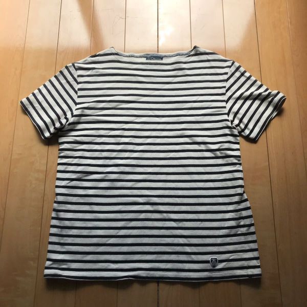 フランス製 オーシバル×ビューティーアンドユース ユナイテッドアローズ バスクシャツ 178-1-92 ホワイト ブラック拍卖