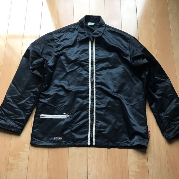 レア 90年代 USA製 ドロールズ コーチジャケット 568-1-301 メンズ XL ブラック拍卖