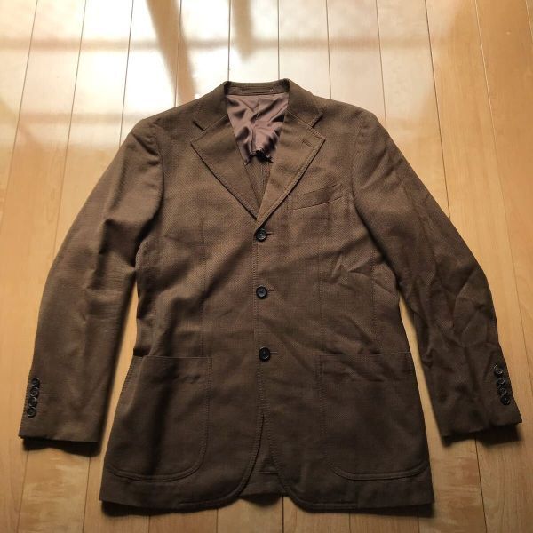 タリアディデルフィノ テーラードジャケット 95-1-312 メンズ ブラウン拍卖