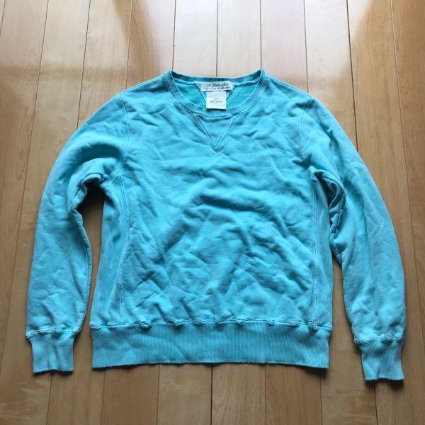 レミレリーフ スウェットトレーナー 日本製 504-1-320 レディース S ライトブルー ダメージ加工拍卖