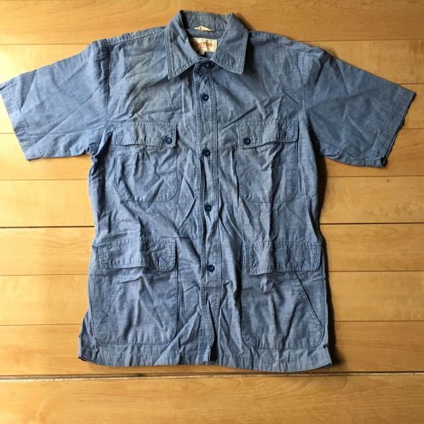 70年代 カクタス シャンブレーシャツ 038-1-343 メンズ LL ブルー拍卖