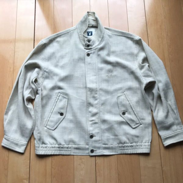 80年代 プレイボーイ スポーツ スタンドカラーブルゾン 545-1-301 メンズ L ベージュ拍卖