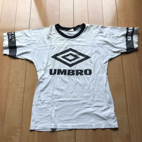 90年代 アンブロ ゲームシャツ 091-1-313 メンズ L アイボリー ブラック拍卖