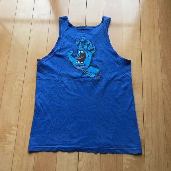 90年代 サンタクルーズ スクリーミングハンドタンクトップ 093-1-323 メンズ ブルー拍卖