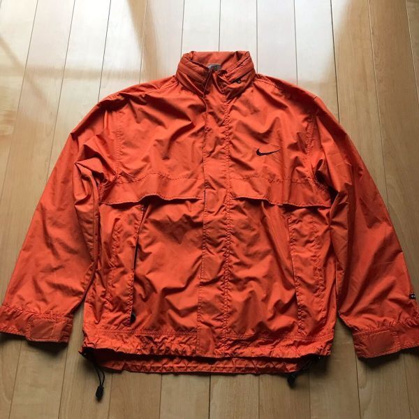 90年代 ナイキ クライマフィット マウンテンパーカー 547-1-304 メンズ M オレンジ拍卖