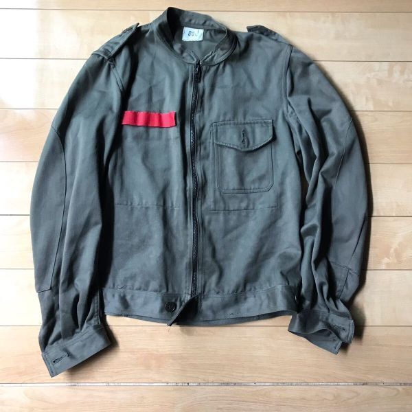 希少 80年代 フランス軍 パイロットジャケット 582-1-318 メンズ カーキ ミリタリー拍卖