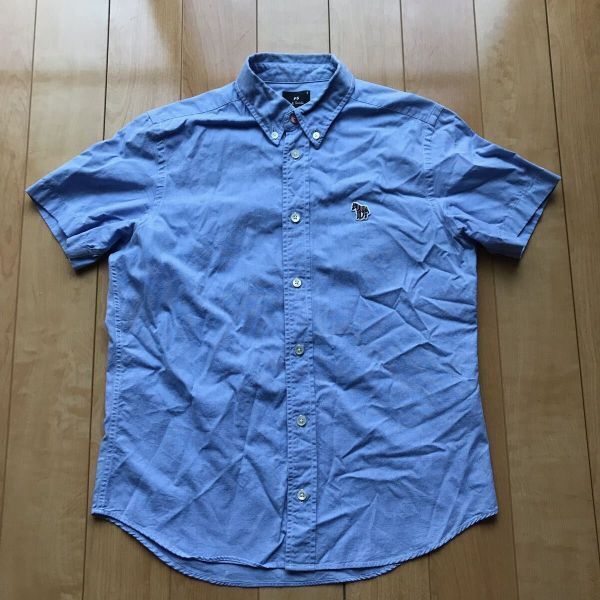 ポールスミス ボタンダウンシャツ 107-1-392 メンズ PS ブルー拍卖