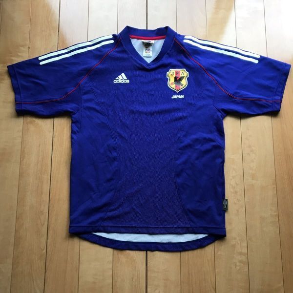 アディダス 日韓W杯 2022サッカー日本代表 ユニフォーム 日本製 111-1-301 ブルー S拍卖