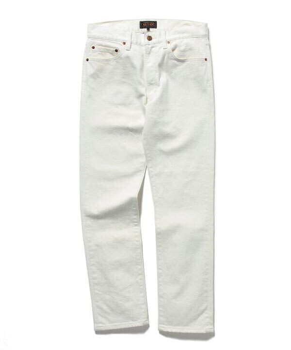 ビームス ストレッチデニムパンツ 5ポケット 定価6000円+税 095-1-351 メンズ M ホワイト拍卖