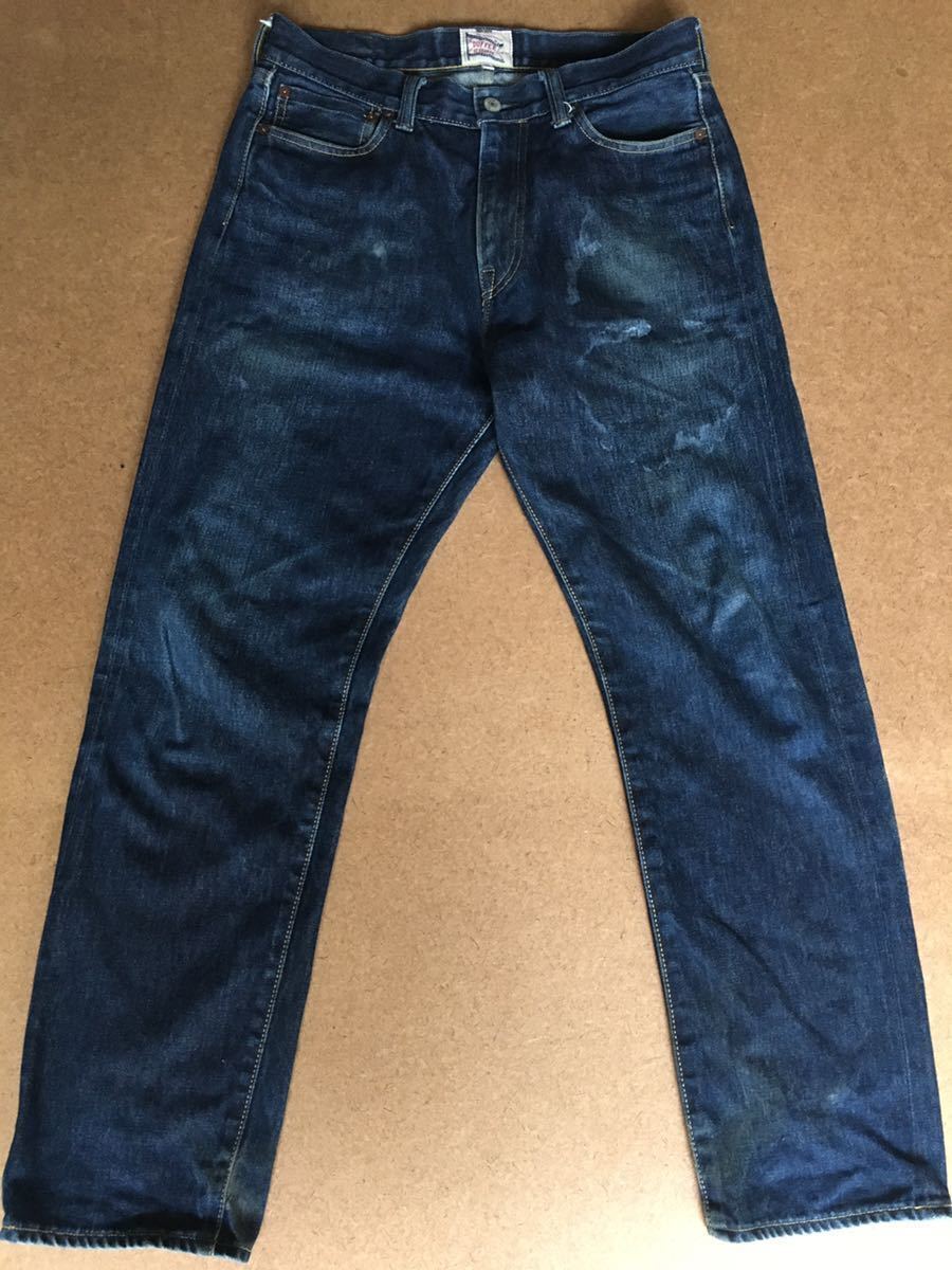 The DUFFER of St.GEORGE テーパードデニムパンツ 日本製 ダファー 黒タブ 30 インディゴ ザ・ダファー・オブ・セントジョージ拍卖