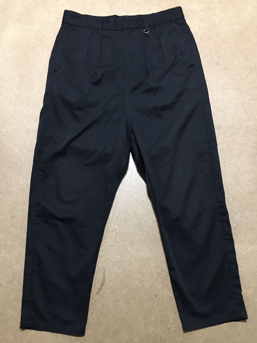 E7 HARE スラックス ツータック ブラック M メンズ拍卖