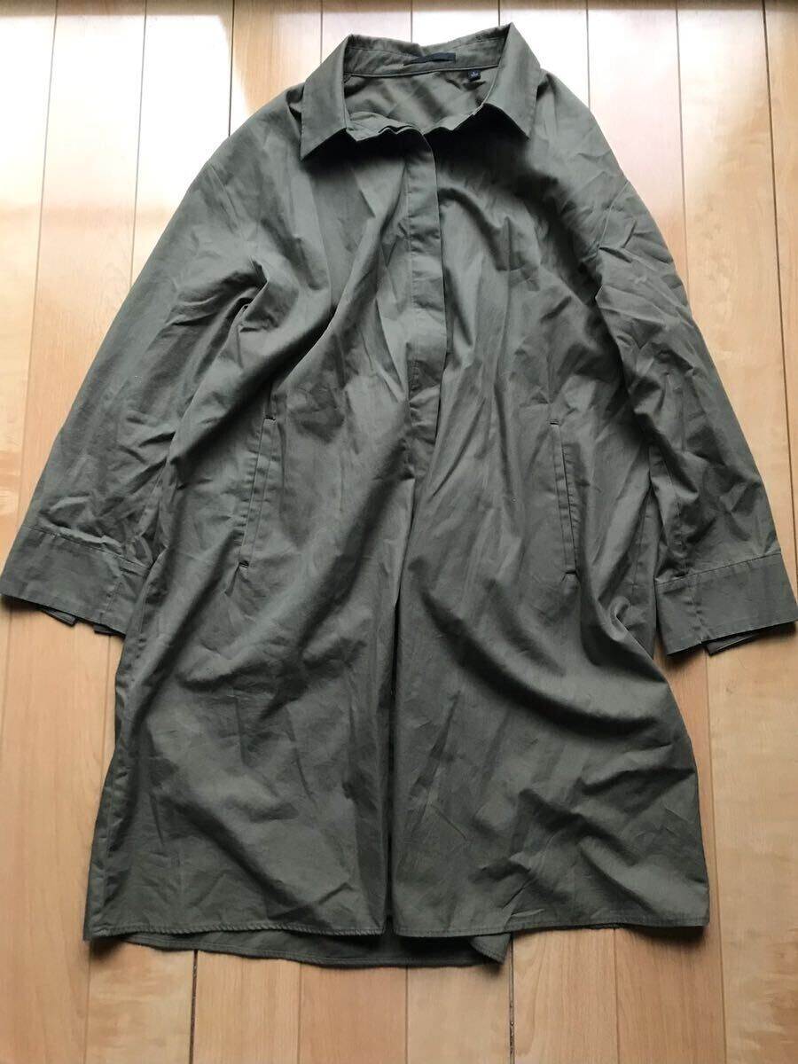 ユニクロ ステンカラーコート 114-1-305 レディース カーキ拍卖
