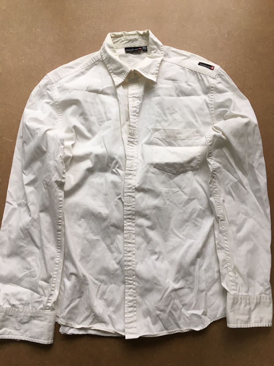 Quiksilver クイックシルバー White 厚手シャツ 長袖拍卖