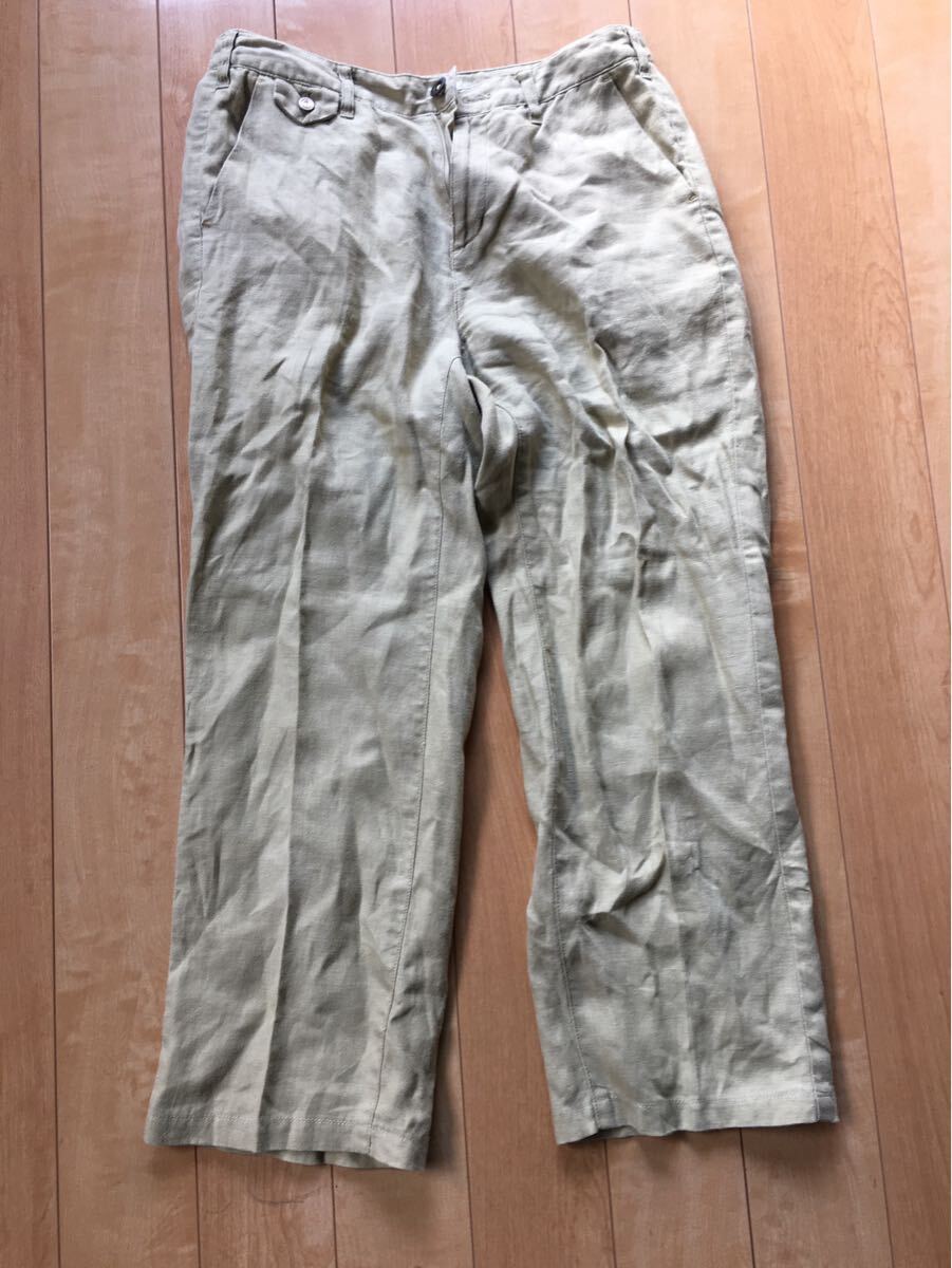 ゴールデンベア リネンパンツ 230-1-69 ベージュ 67拍卖