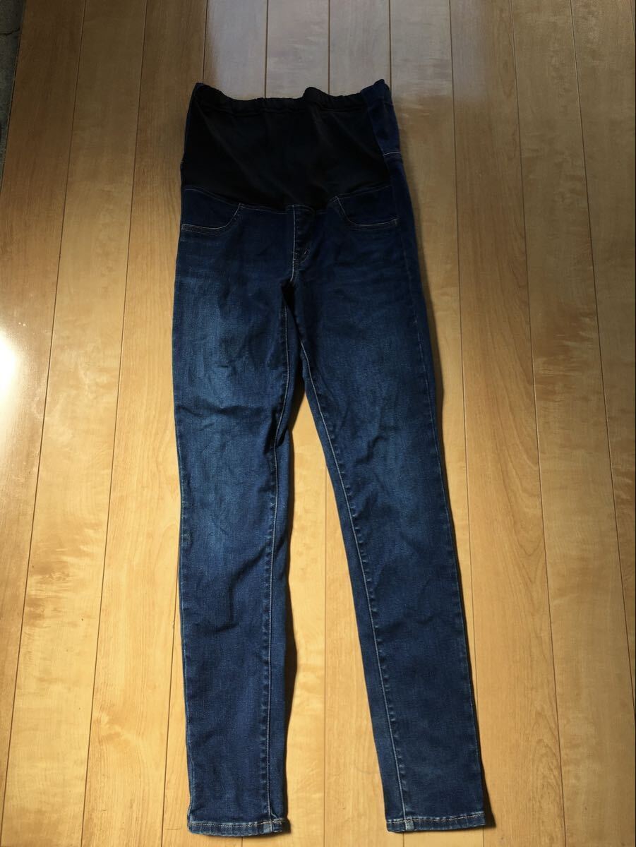 ユニクロ ウルトラストレッチマタニティジーンズ 230-1-51 レディース M インディゴ拍卖