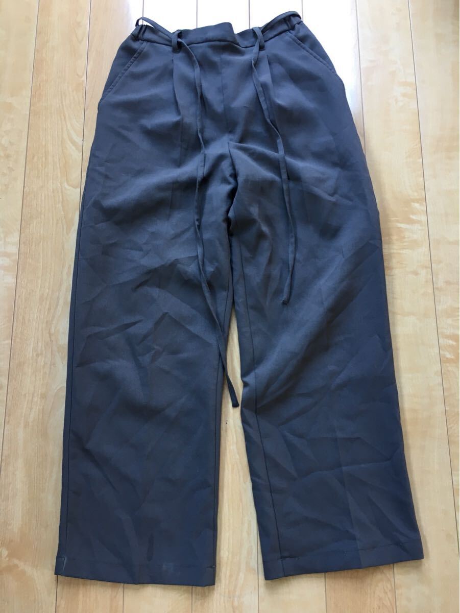 フリークスストア センタープレスワイドパンツ 230-1-13 ブラウン FREE拍卖