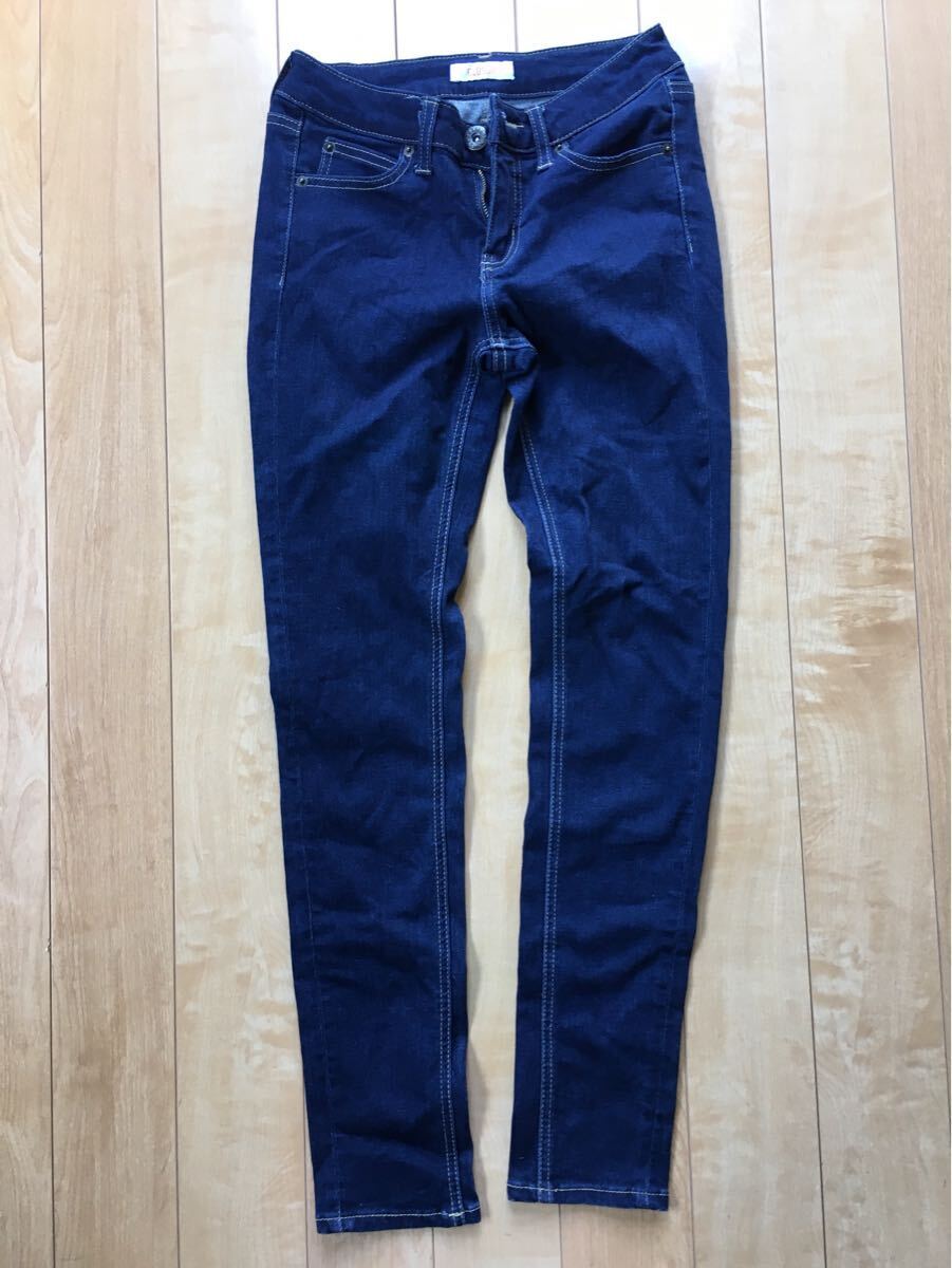 クロッシー しまむら スキニージーンズ 230-1-39 レディース ウエスト58cm インディゴ拍卖