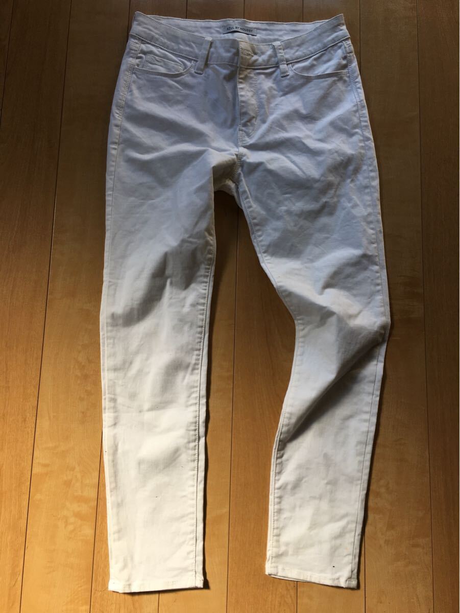 アズールバイマウジー スキニーパンツ 230-1-59 レディース L ホワイト アズール拍卖