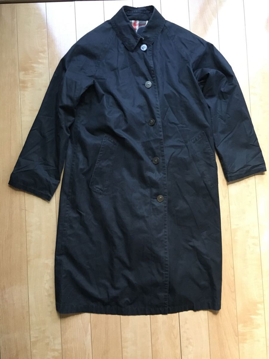 バーバリーロンドン ステンカラーコート 528-6-411 レディース ブラック拍卖