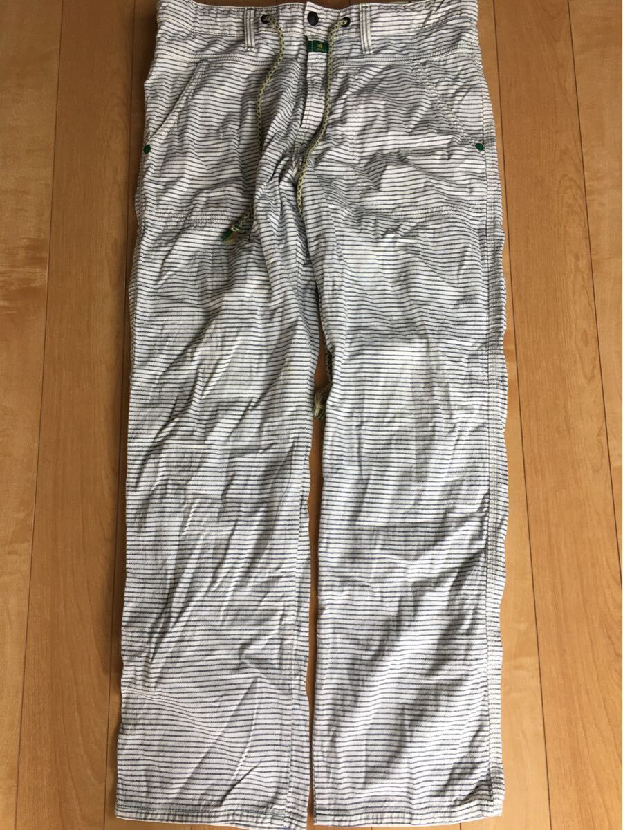 エドウィン バナナファイバーイージーパンツ メンズ L ホワイト/ボーダー 2571202510070013拍卖