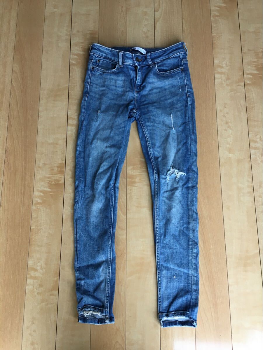 ザラ スキーニージーンズ レディース ブルー 2811202510210035拍卖