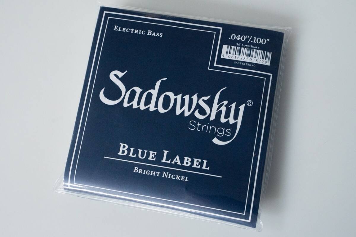 【new】sadowsky / SBN40 Blue 4弦用ニッケル弦【横浜店】拍卖