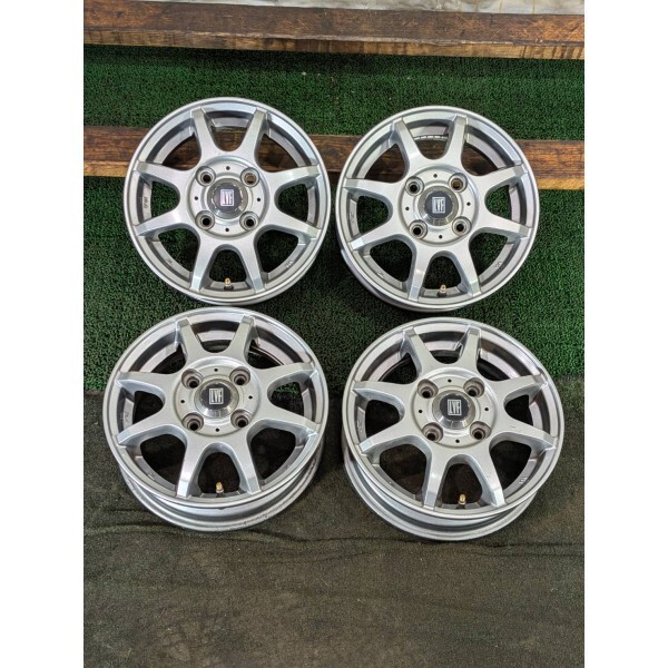 ★送料無料★LVF 12x3.50B 4H 100 +43 φ67 4本/中古社外アルミホイール 2298_39拍卖