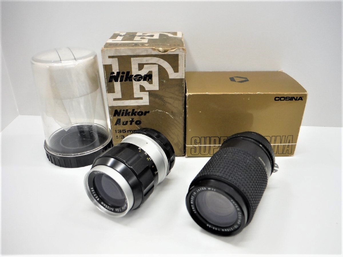 ★COSINA Nikon コシナ ニコン カメラレンズセット 70-210mm 1:4.5-5.6 1:3.5 f=135mm ジャンク【中古】{dgs3059}拍卖
