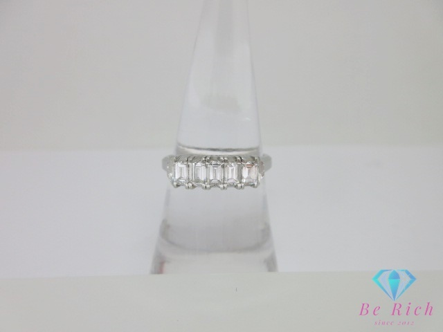 Pt900 プラチナ ダイヤモンド 0.80ct 付 デザイン リング 指輪 15号 メレ 宝石 ジュエリー アクセサリー 【中古】【送料無料】 th13504拍卖