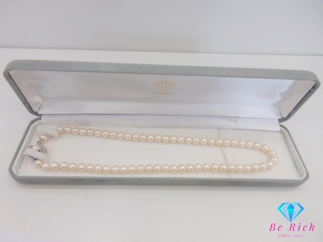 パール 真珠 6 - 6.5 mm 珠 デザイン ネックレス ペンダント SILVER シルバー SV 宝石 ジュエリー アクセサリー パーティ 【中古】dgs4483拍卖