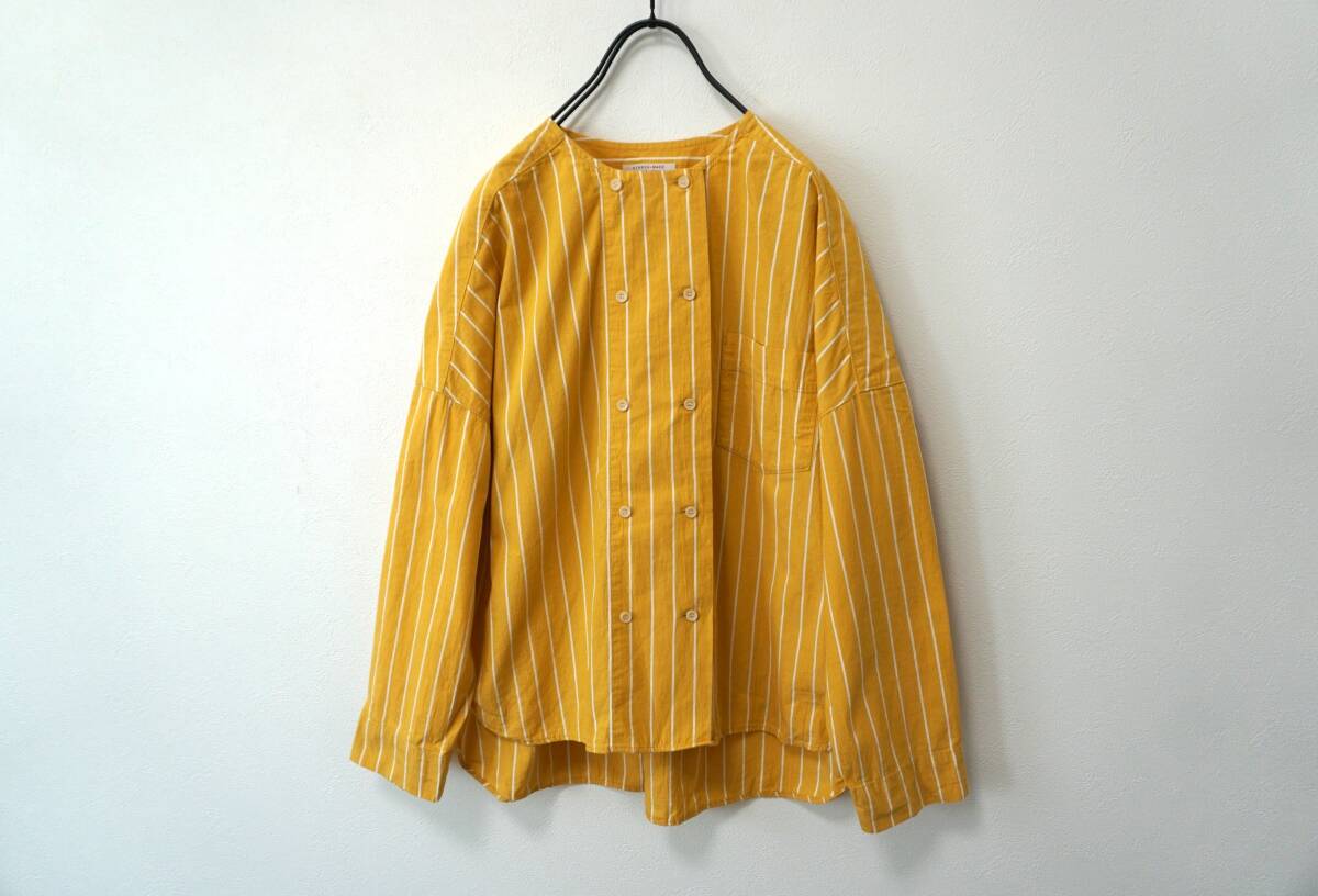 ピュアルセシン NIPPON-MADEシリーズ ダブルブレストノーカラーブラウス拍卖