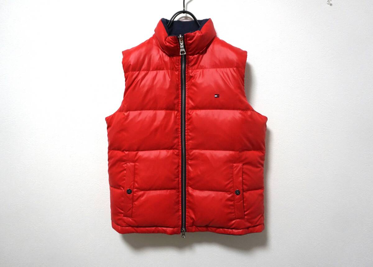 トミーヒルフィガー 使い勝手◎ リバーシブルダウンベスト S 拍卖