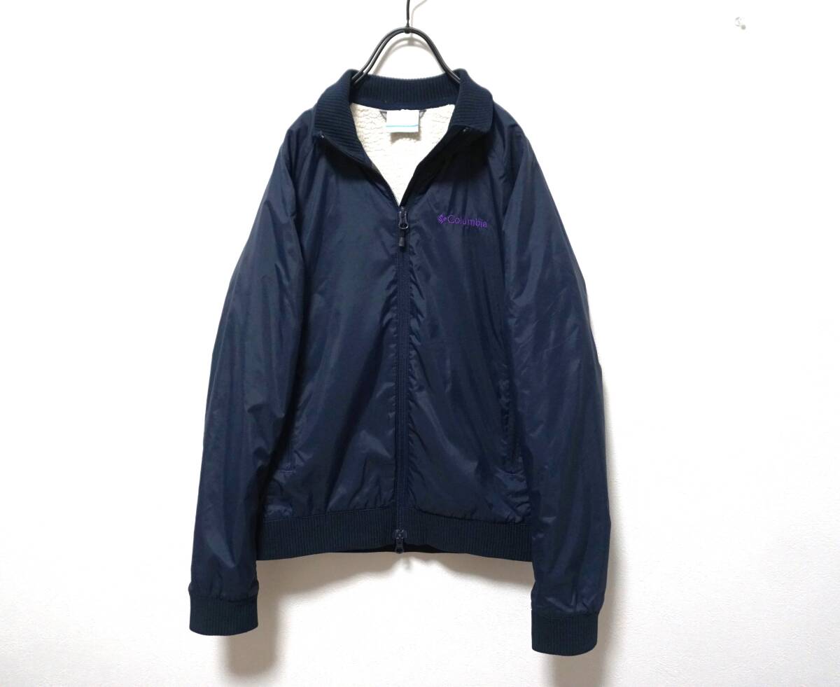 Columbia コロンビア 軽い着心地が◎ 内側ボア&起毛生地 ナイロンブルゾン M拍卖