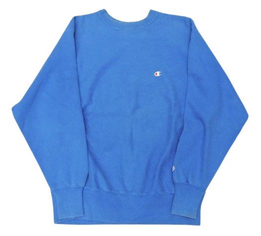 90s チャンピオン リバースウィーブ 長袖スウェット サイズL ブルー USA製 プルオーバー トレーナー Champion 中古品拍卖