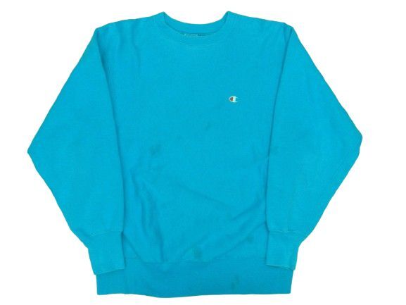 チャンピオン リバースウィーブ 長袖スウェット サイズL ブルー プルオーバー トレーナー MADE IN USA Champion 中古品拍卖