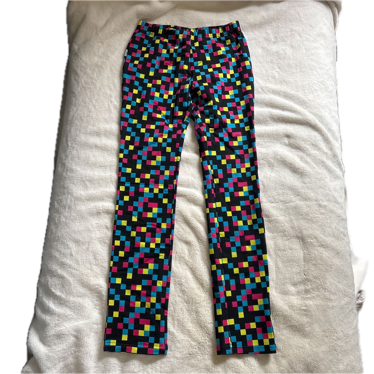 adidas 幾何学模様 スパッツ マルチカラー M拍卖