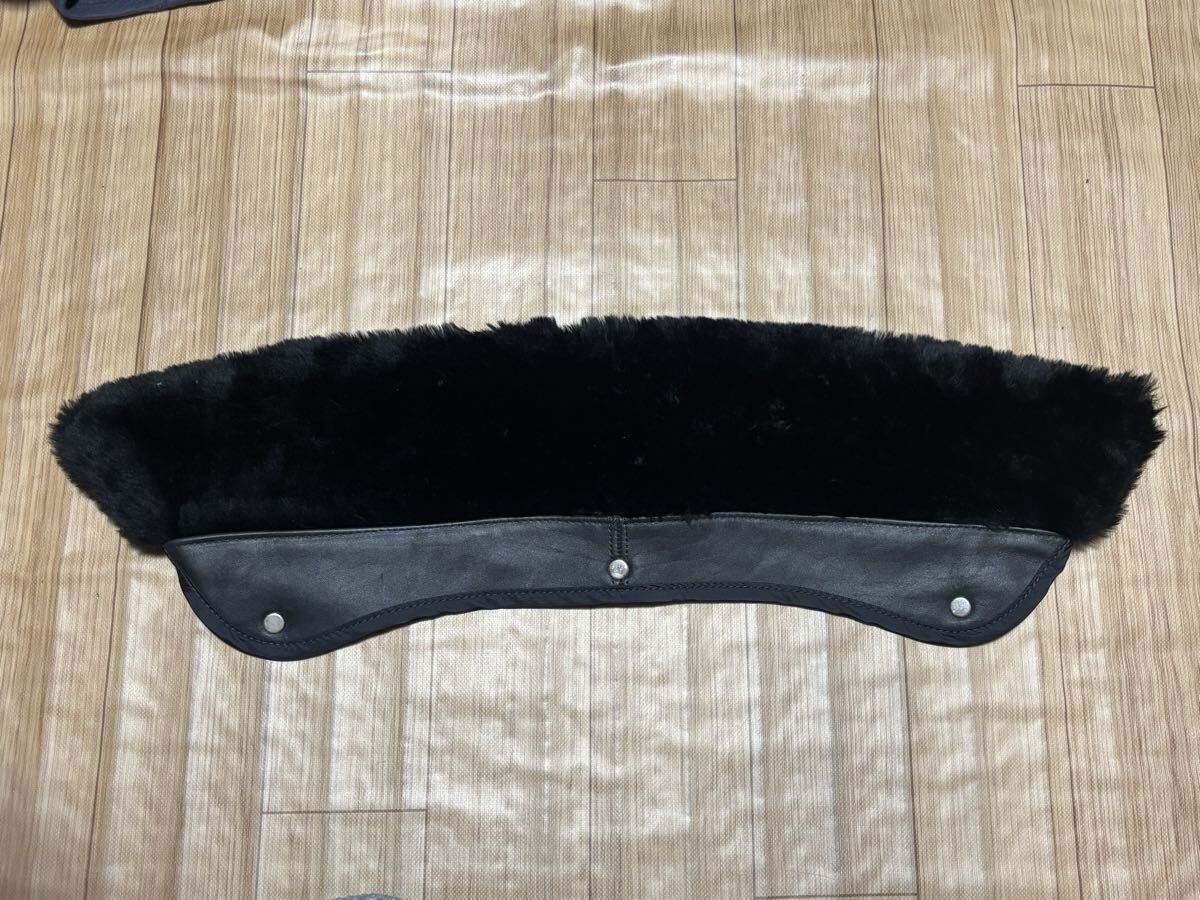 Schott ショット #7823970034 618M ライダース用 襟ボアレザー 本革 ファー つけ衿 ダブルライダース用 革ジャン 取り外し 脱着拍卖