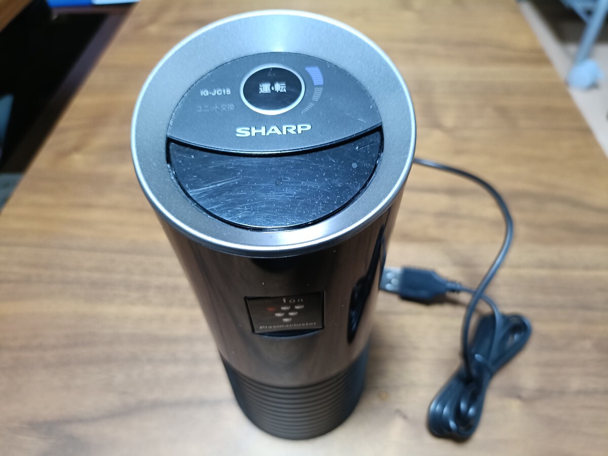 シャープ プラズマクラスターイオン発生機 IG-JC15-B 車載用 ジャンク拍卖