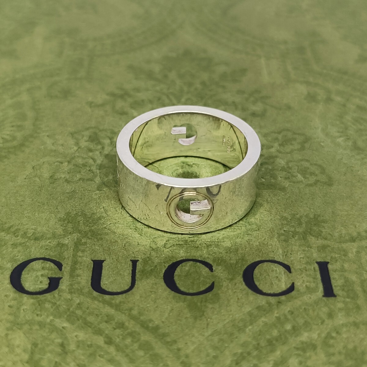 1円 GUCCI グッチ リング Gロゴ SV925 9.5号 シルバーアクセサリー拍卖