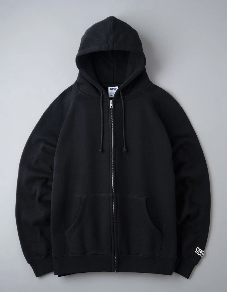 BLUCO/ブルコ ヘビーパイルジップスエットフーディ ブラック M拍卖