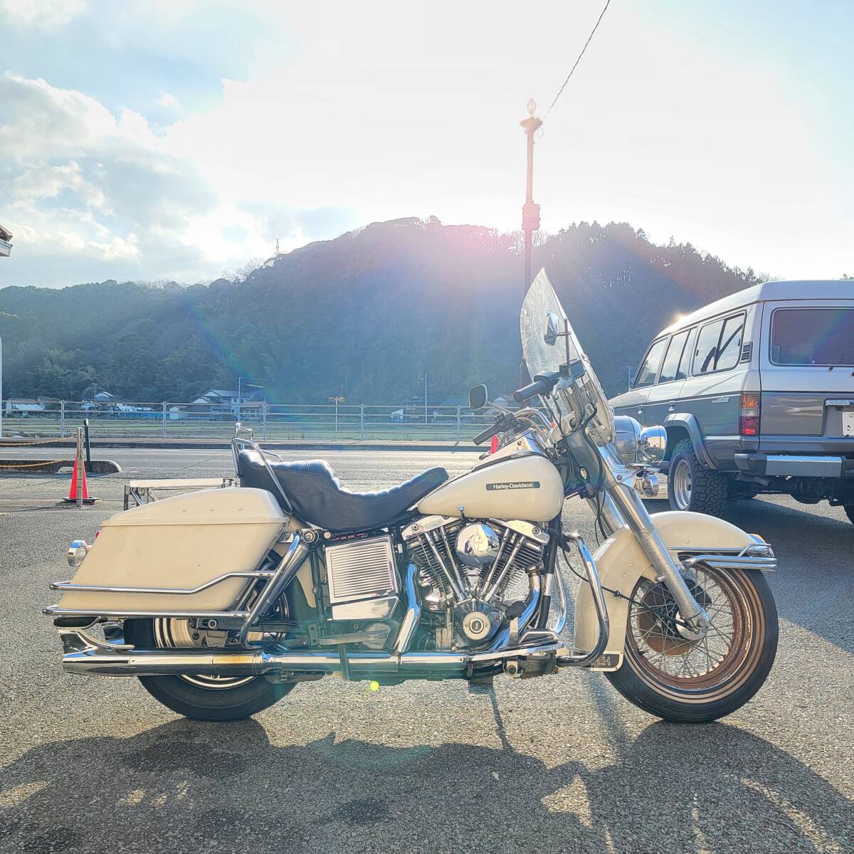 絶対王者 1982年式 FLH80 エレクトラグライド 1340cc ハーレーダビッドソン ショベルヘッド 当時物 純正 メッキ 4速フレーム ビンテージ 拍卖