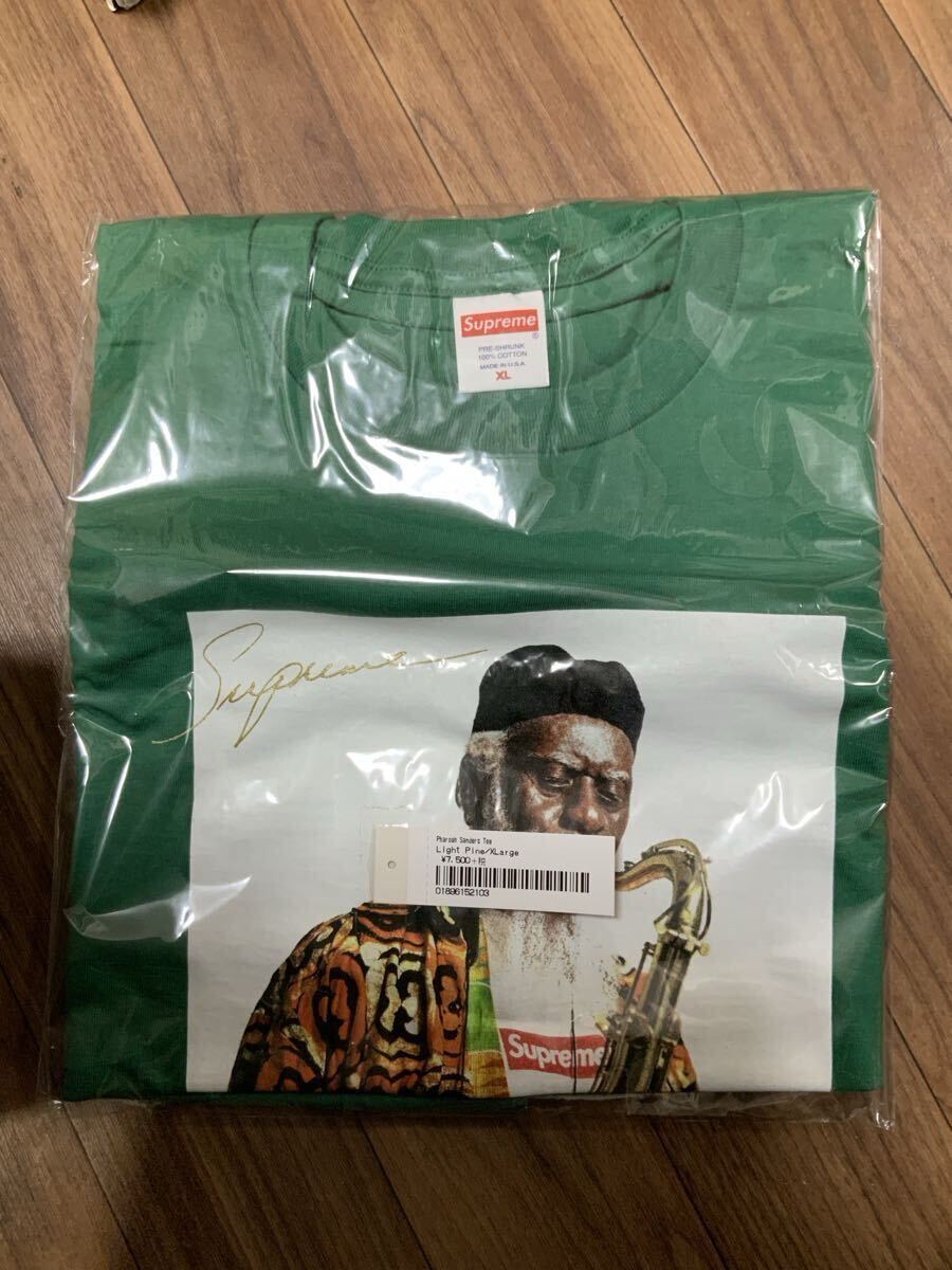 1円スタート シュプリーム サンダースTシャツ 新品未開封 XLサイズ タグ 明細書 オンライン元箱発送拍卖
